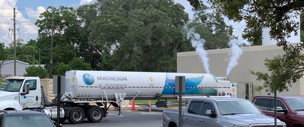 Florida received a large oxygen delivery