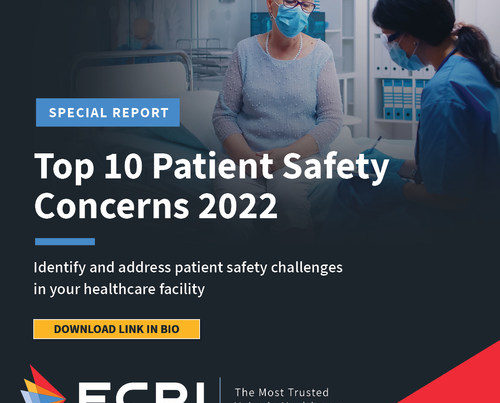 2022 Top 10 Patient Safety Concerns